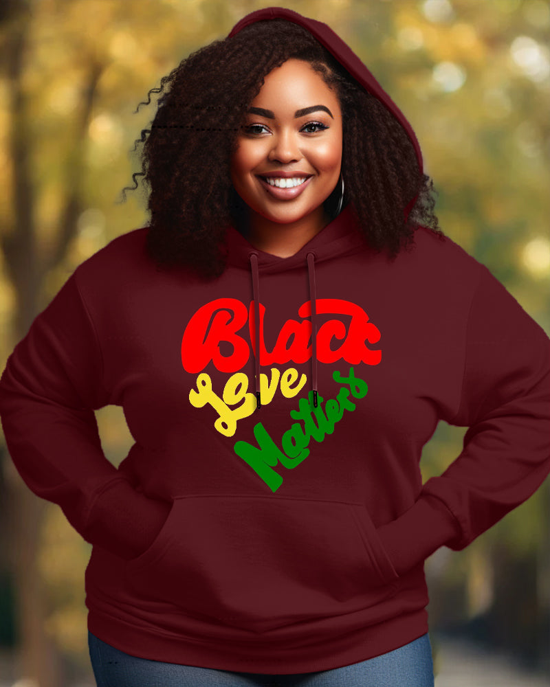 Black Love Matters Long-sleeved Hoodies