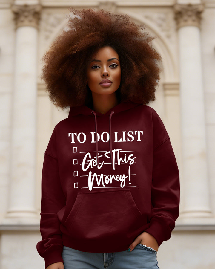 Get This Money Letters Long Sleeve Hoodies