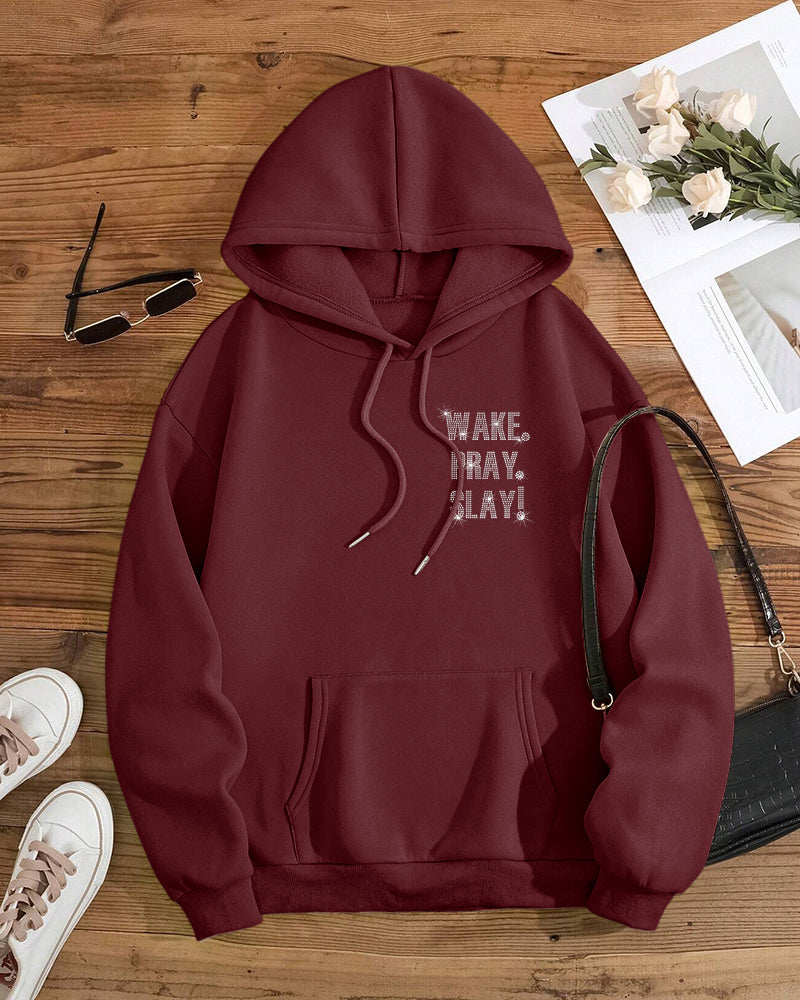 Wake Pray Slay Long Sleeve Hoodies