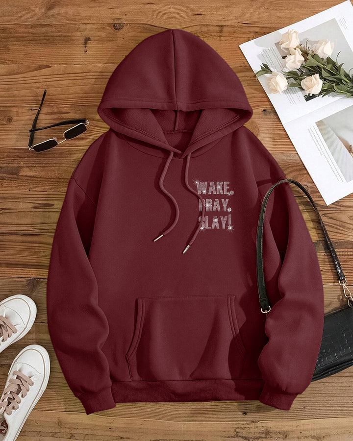 Wake Pray Slay Long Sleeve Hoodies