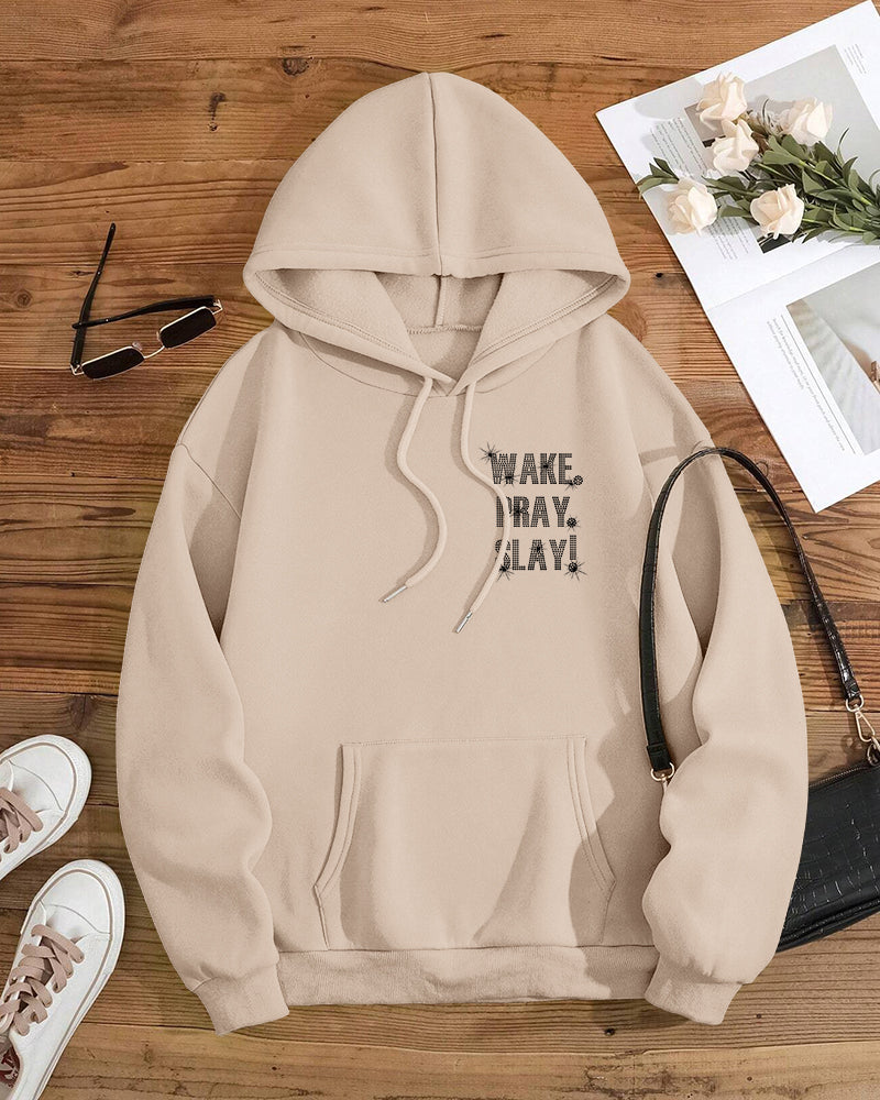 Wake Pray Slay Long Sleeve Hoodies