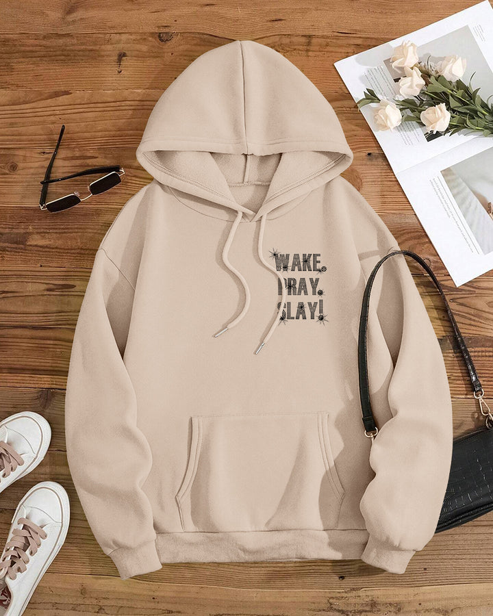 Wake Pray Slay Long Sleeve Hoodies