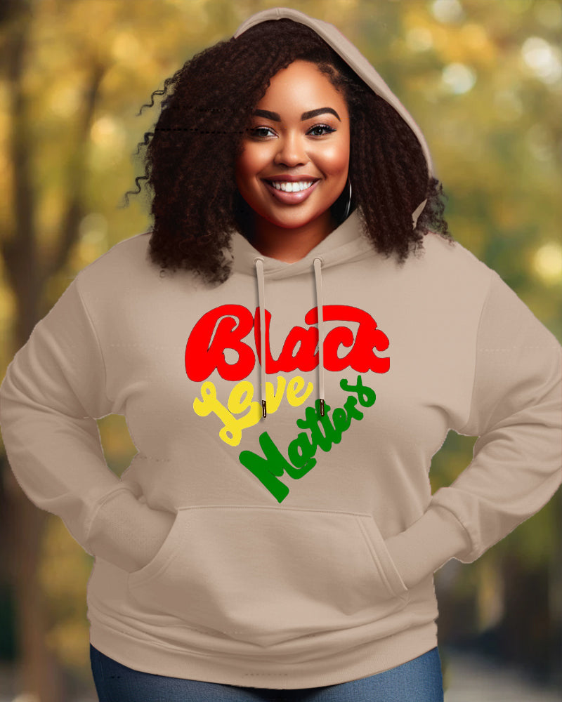 Black Love Matters Long-sleeved Hoodies