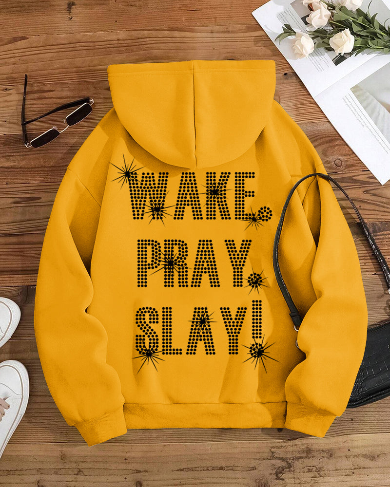 Wake Pray Slay Long Sleeve Hoodies