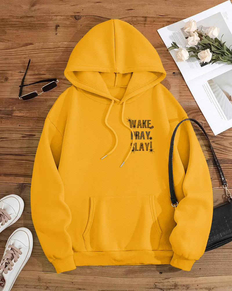 Wake Pray Slay Long Sleeve Hoodies