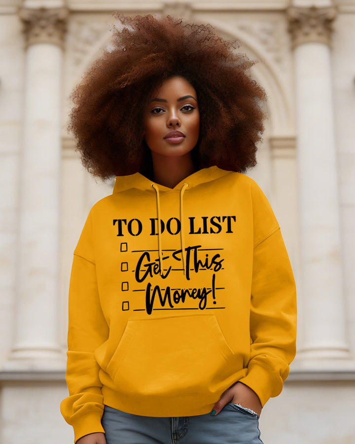 Get This Money Letters Long Sleeve Hoodies