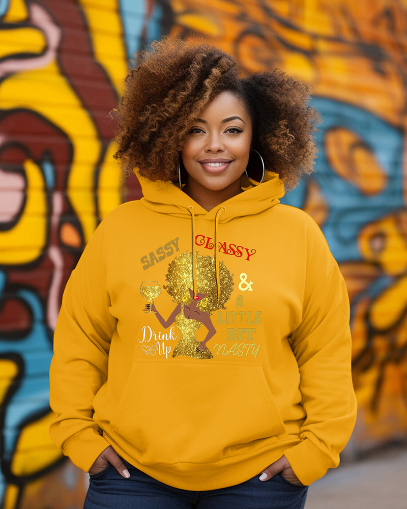 Black Boss Women Long Sleeve Hoodies