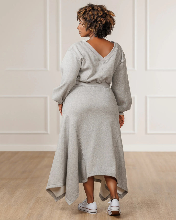 Sable Fleece Handkerchief Skirt