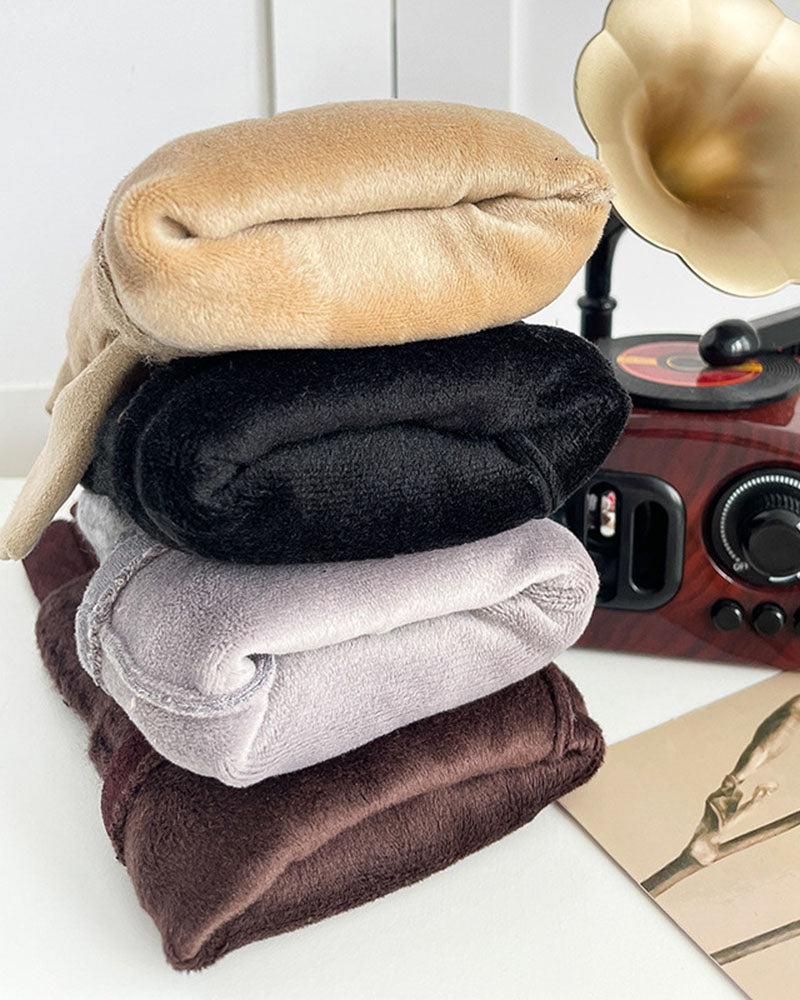 Winter Knit Gloves with Small Snowflake Pattern Thickened Yarn Knit Gloves Touchscreen Compatible Warm and Cold-Resistant