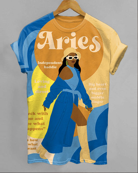Aries Girl Short Sleeve Tshirs