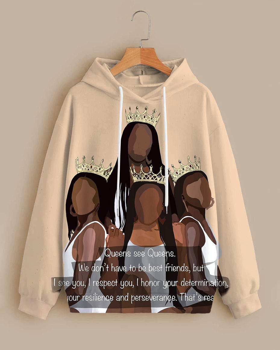 Queen See Queens... Long-sleeved Hoodie