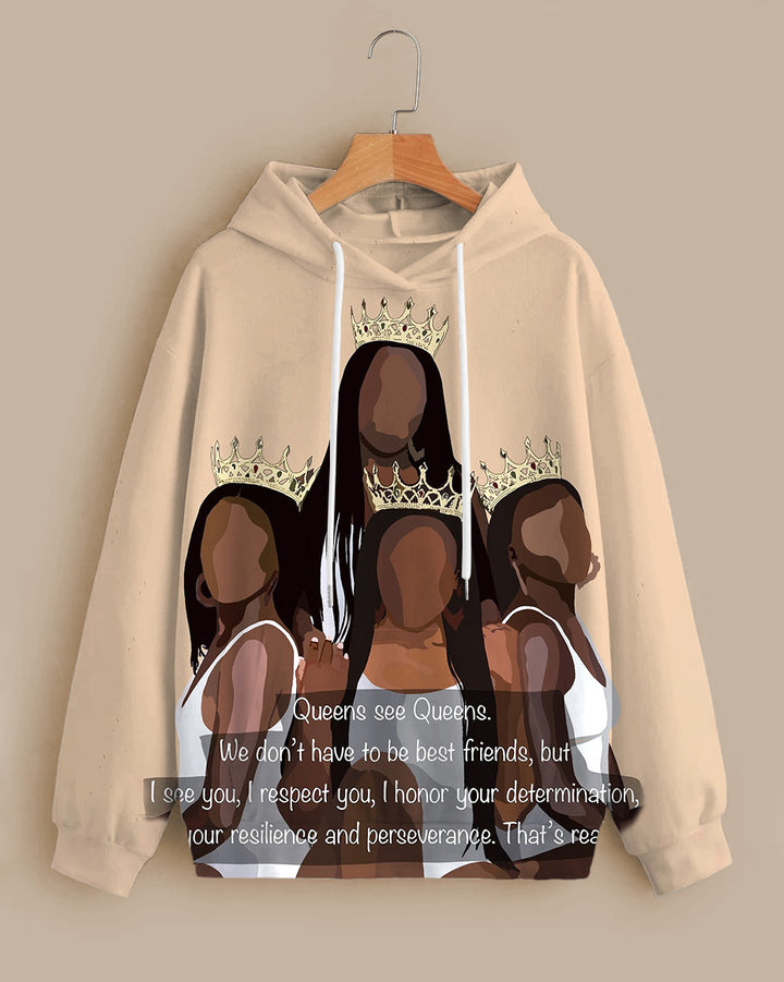 Queen See Queens... Long-sleeved Hoodie