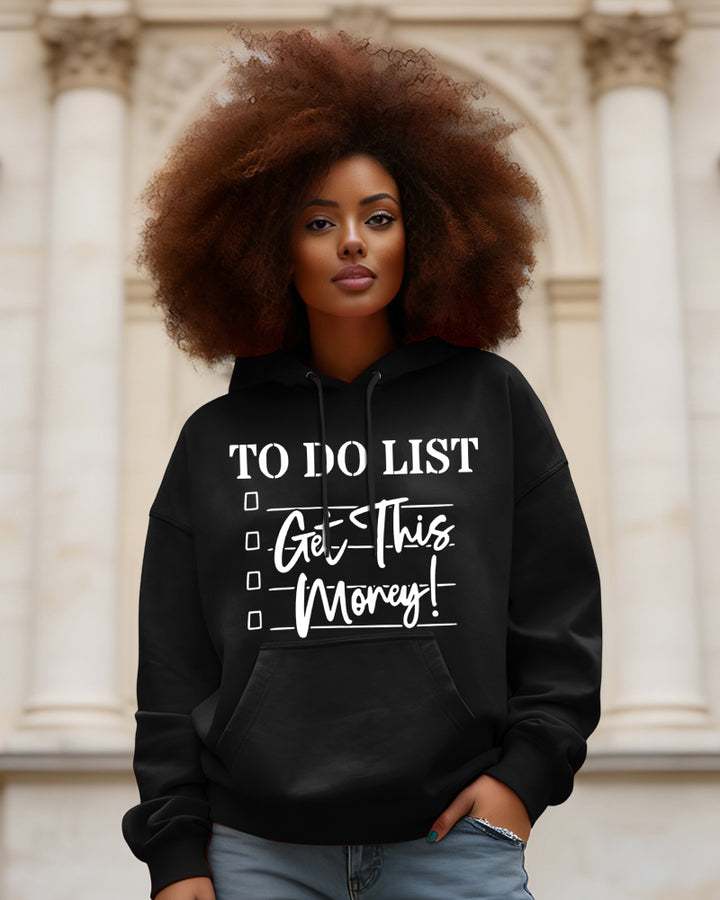 Get This Money Letters Long Sleeve Hoodies