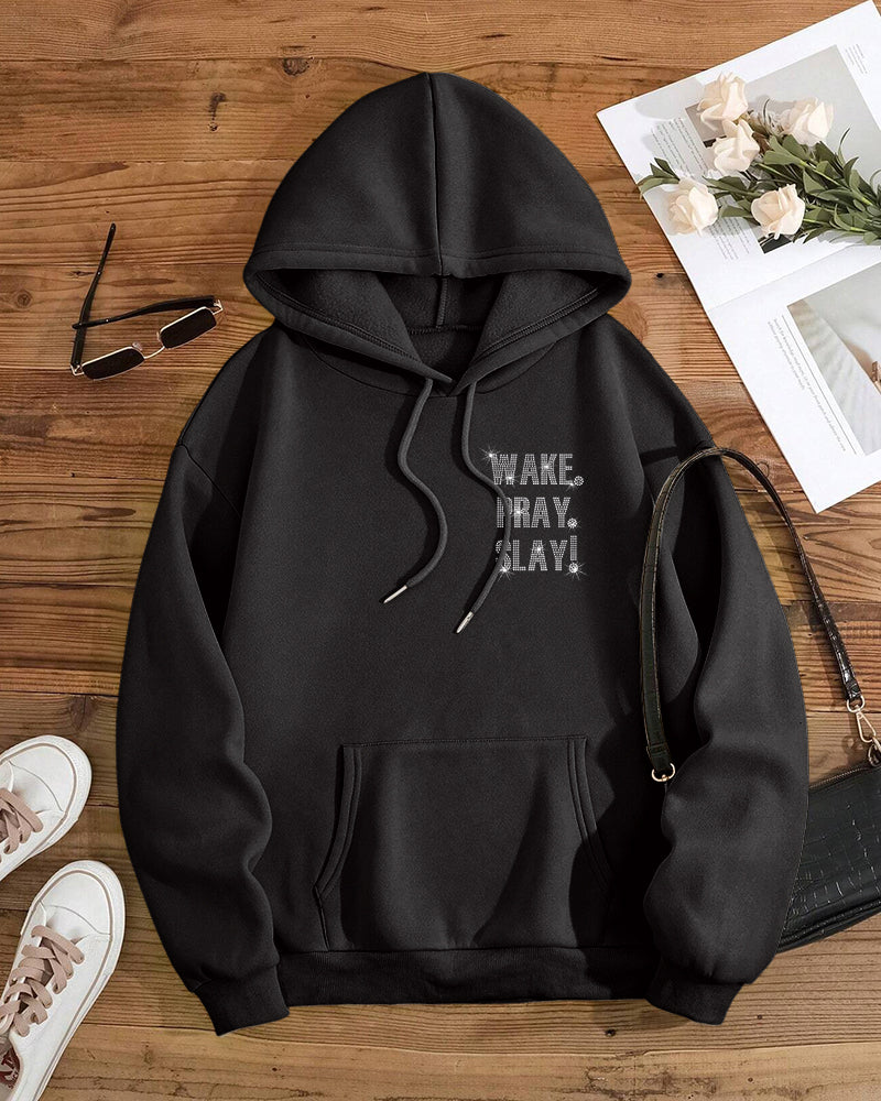 Wake Pray Slay Long Sleeve Hoodies