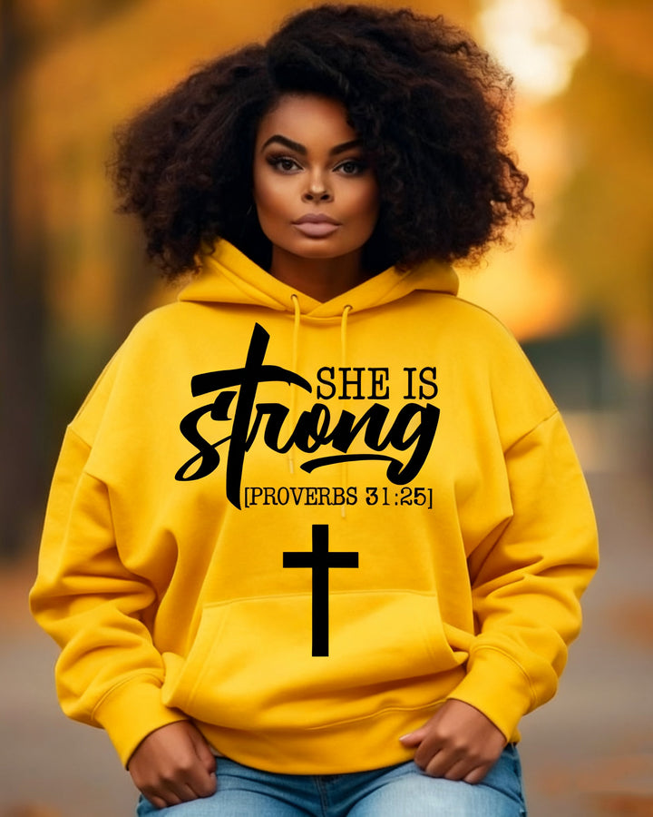 She Is Strong Long-sleeved Hoodies
