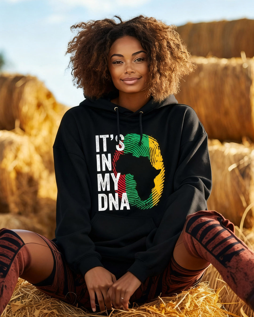 It's In My DNA Letter Long-sleeved Hoodies