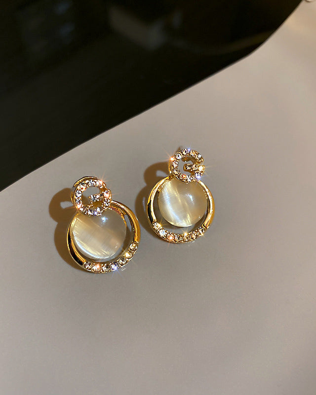 Gold Elegant Design Earrings