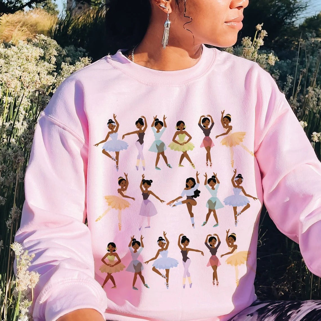 Black Ballerinas Woolen Sweatshirt