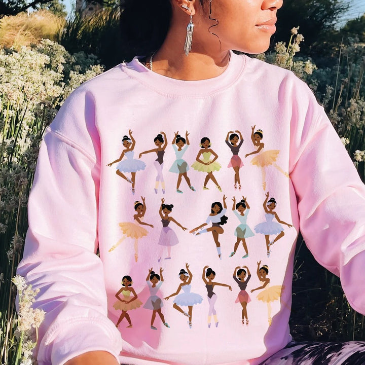 Black Ballerinas Woolen Sweatshirt