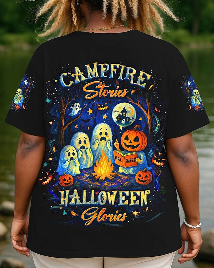 Campfire Stories Halloween Glories Halloween All Over Print T-Shirt