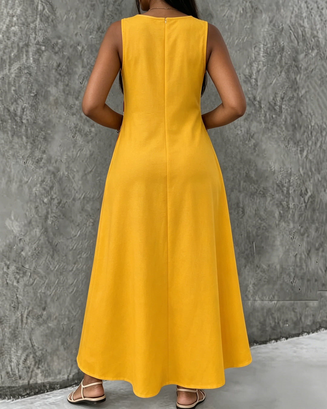 Freedom Juneteenth Graffiti Round Neck Pocket Casual Dress