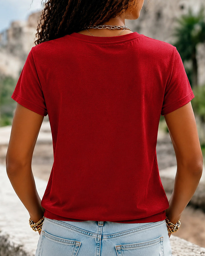 100% Cotton  USA 250 Sublimation Crew Neck Short Sleeve Tshirt