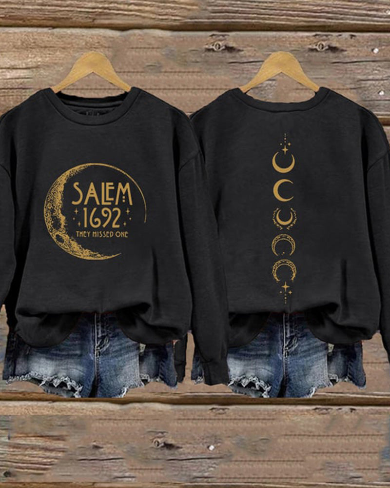 Salem 1692 They Missed One Halloween Long Sleeve Sweatshirt