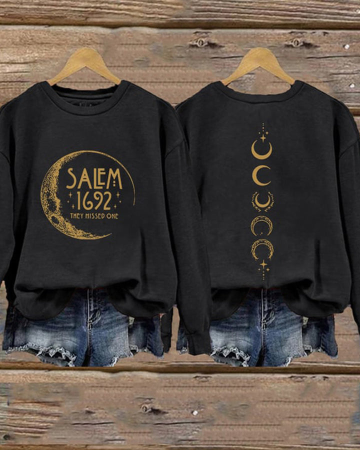 Salem 1692 They Missed One Halloween Long Sleeve Sweatshirt