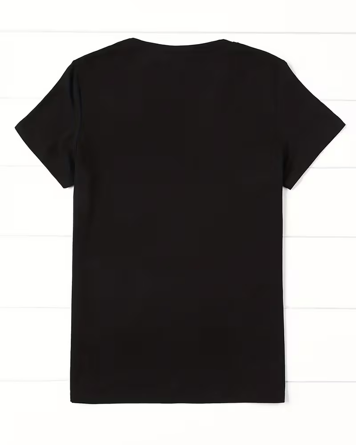 100% Cotton Black Educator Crew Neck Short Sleeve Tshirt