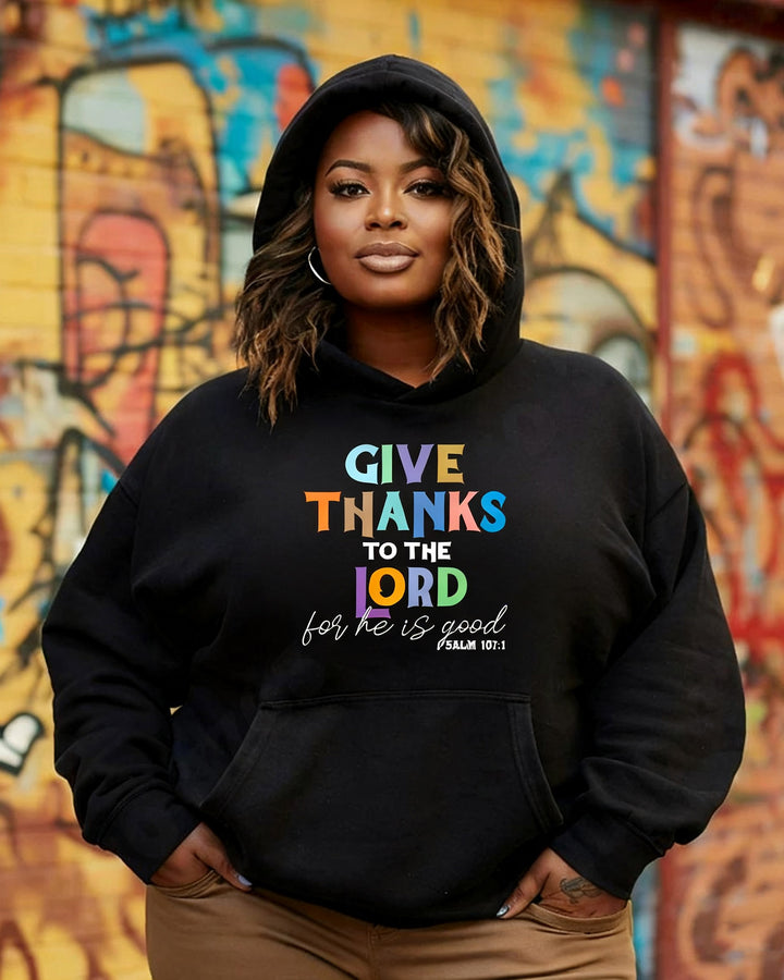 Give Thanks To The Lord Long-sleeved Hoodies