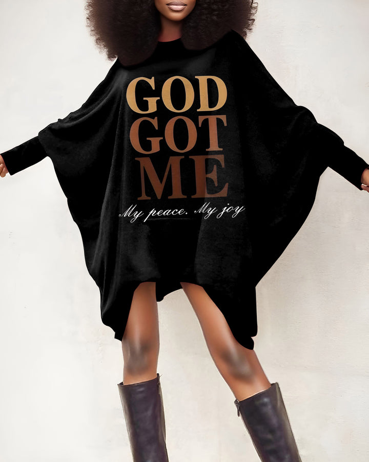 God Got Me Oversized Tunic
