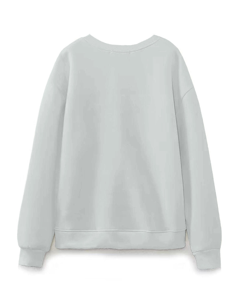 Curly Hair Coffee Girl Crewneck Sweatshirt