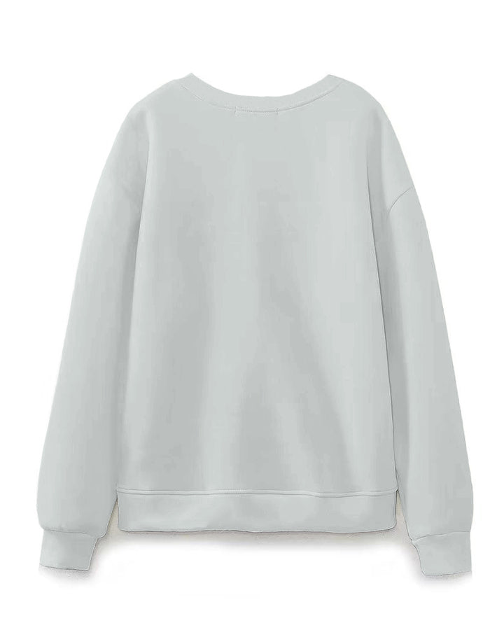 Curly Hair Coffee Girl Crewneck Sweatshirt
