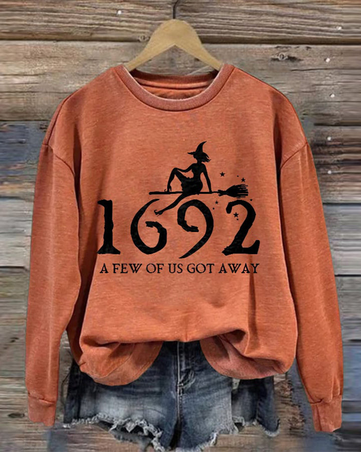 1692 A Few Of Us Got Away Halloween Long Sleeve Sweatshirt