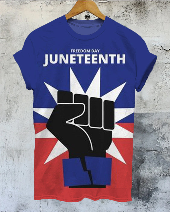 The Power Juneteenth Crew Neck Short Sleeve T-shirt