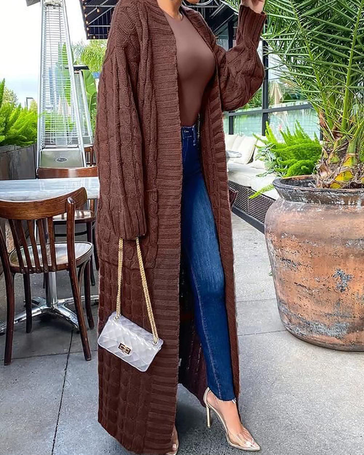 Autumn And Winter Fashion Sexy Casual Long Coat