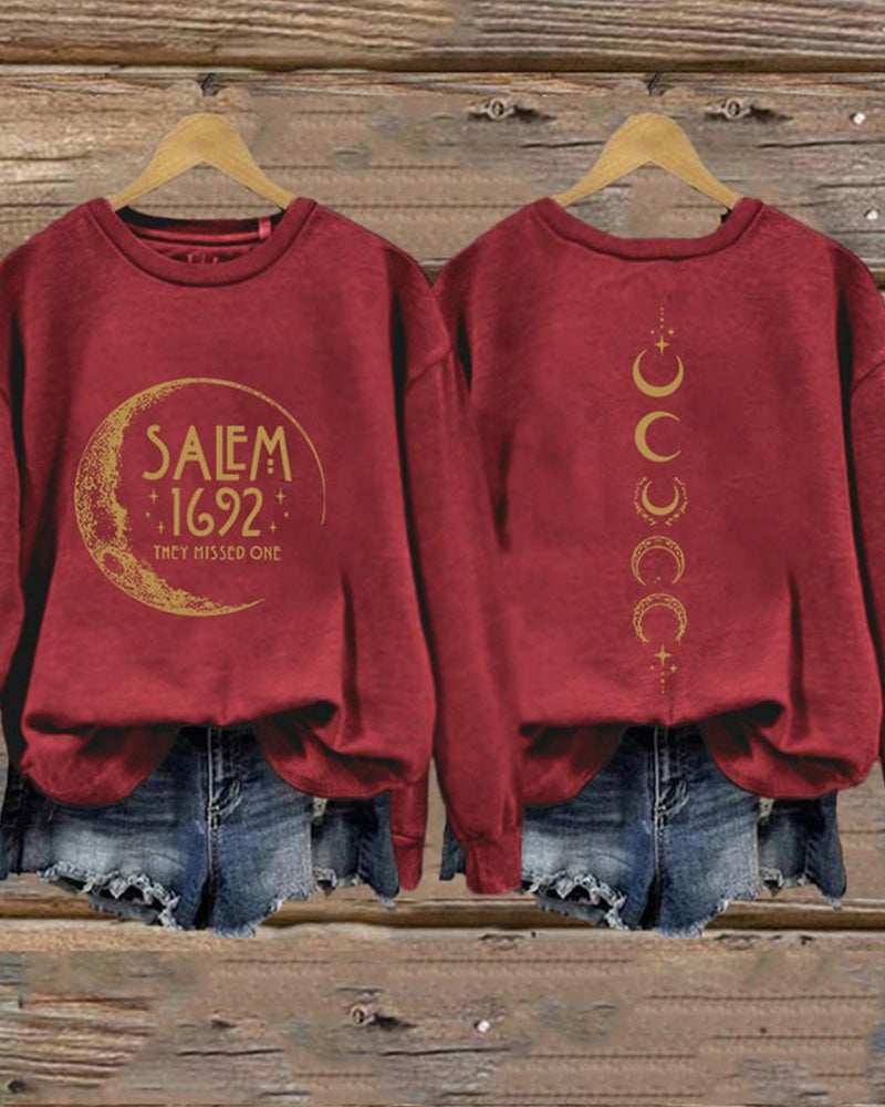 Salem 1692 They Missed One Halloween Long Sleeve Sweatshirt