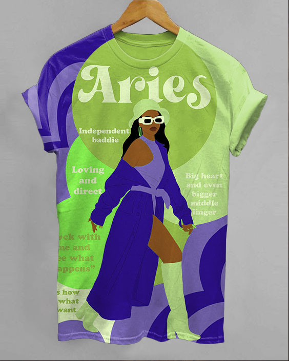 Aries Girl Short Sleeve Tshirs