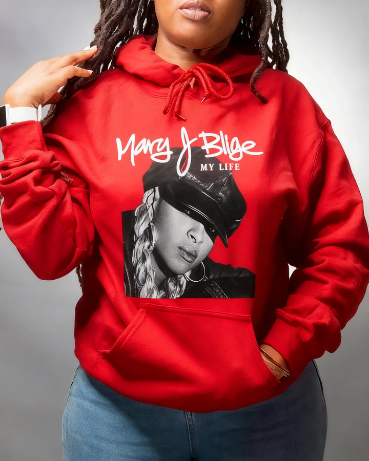 Mary J. Blige 'My Life'  Cotton Long-sleeved Hoodies