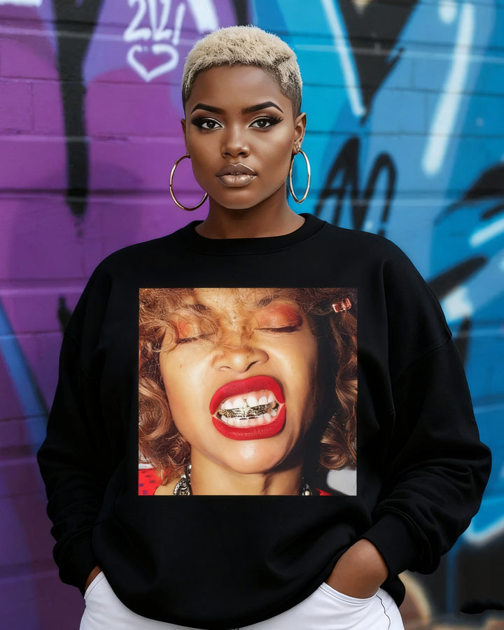 Women's Erykah Badu Crewneck Long Sleeve Sweatshirt