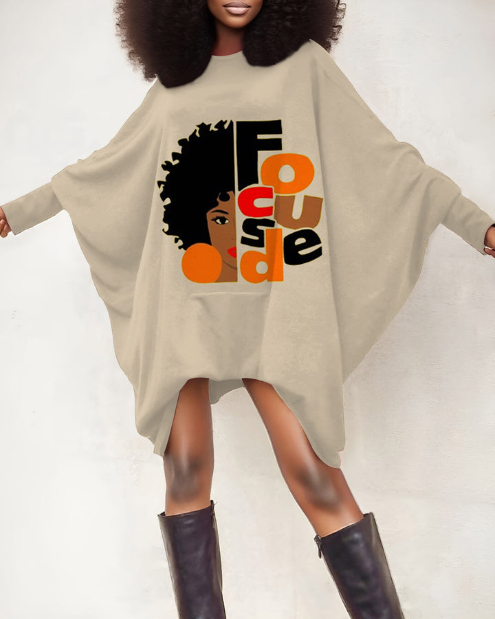 Focus On Yourself Oversized Tunic