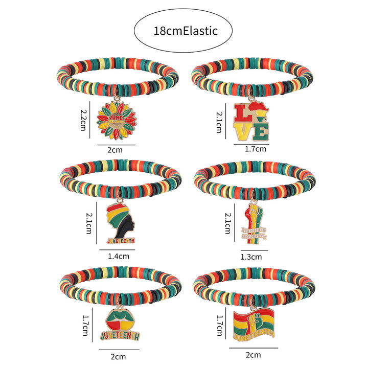 Juneteenth Simple Elastic Adjustable Bracelet