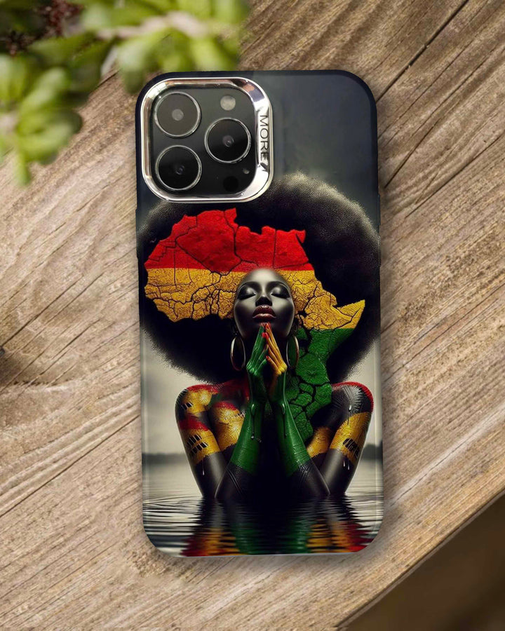 Proud Black Woman Art Print IPhone Case