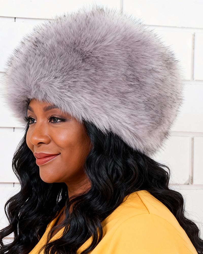 Fuzzy Plush Thickened Winter Beanie Warm For Autumn Winter