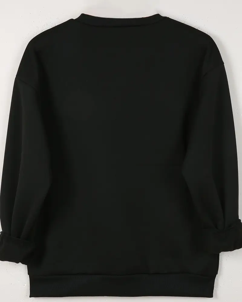 Halloween Funny Ghost Pumpkin Cotton Long Sleeve Sweatshirt