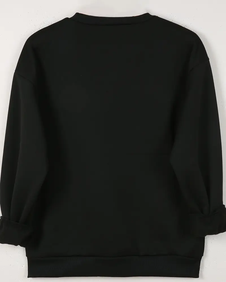 Halloween Funny Ghost Pumpkin Cotton Long Sleeve Sweatshirt