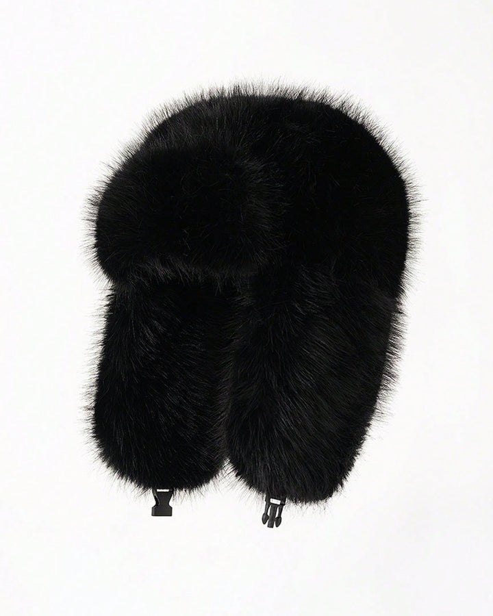Women's Plush Hat Thickened Imitation Fox Fur Earmuffs