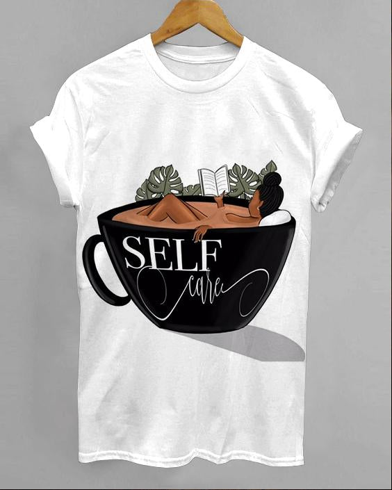 Self Care Print Unisex Short Sleeve Tshirt
