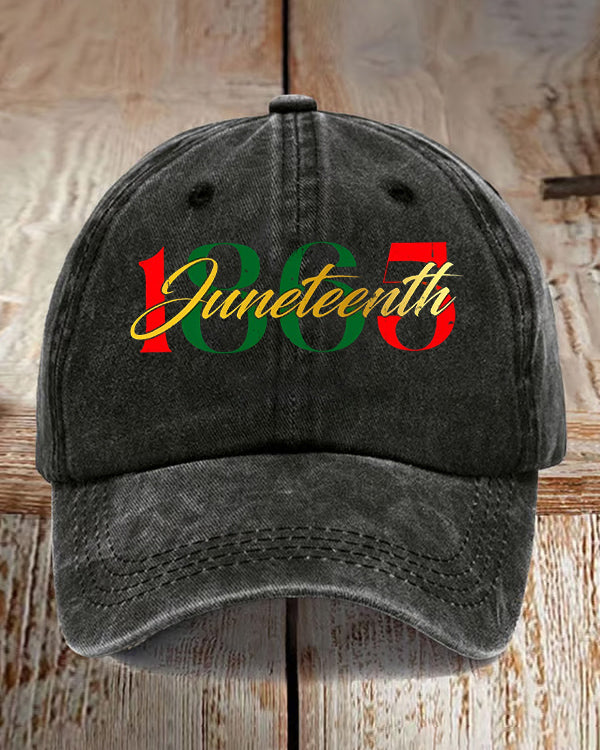 1865 Juneteenth Wash Baseball Cap