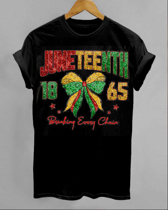 Breaking Every Chain Crew Neck Short Sleeve Cotton T-Shirt